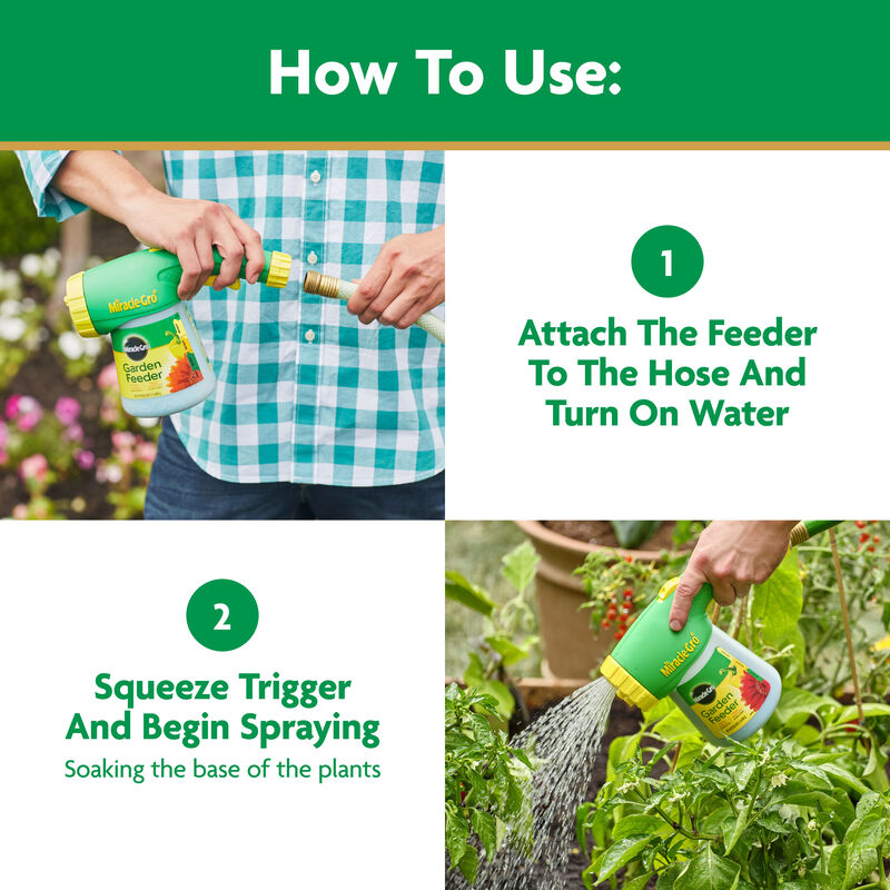 Miracle-Gro® Water Soluble All Purpose Plant Food and Garden Feeder Bundle image number null
